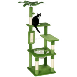 Ansamblu de joaca pentru pisici PawHut D30-734V00GN (Green)