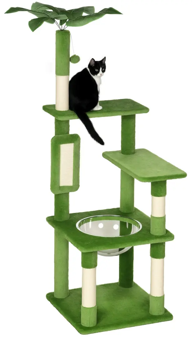 Ansamblu de joaca pentru pisici PawHut D30-734V00GN (Green)