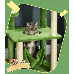 Игровой комплекс для кошек PawHut D30-735V00GN (Green) Thumb