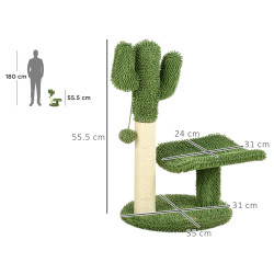 Ansamblu de joaca pentru pisici PawHut D30-761V00GN (Green) Thumb