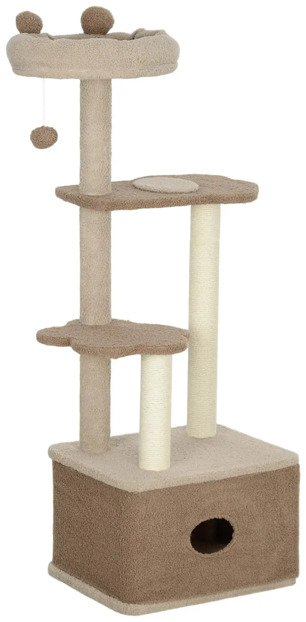 Ansamblu de joaca pentru pisici PawHut D30-819V00CF (Coffee) - 2