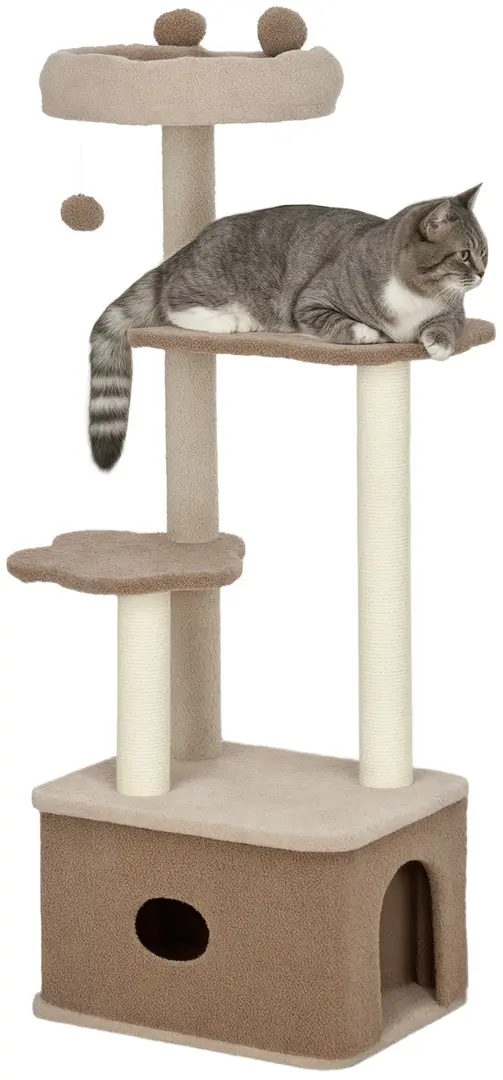 Ansamblu de joaca pentru pisici PawHut D30-819V00CF (Coffee)