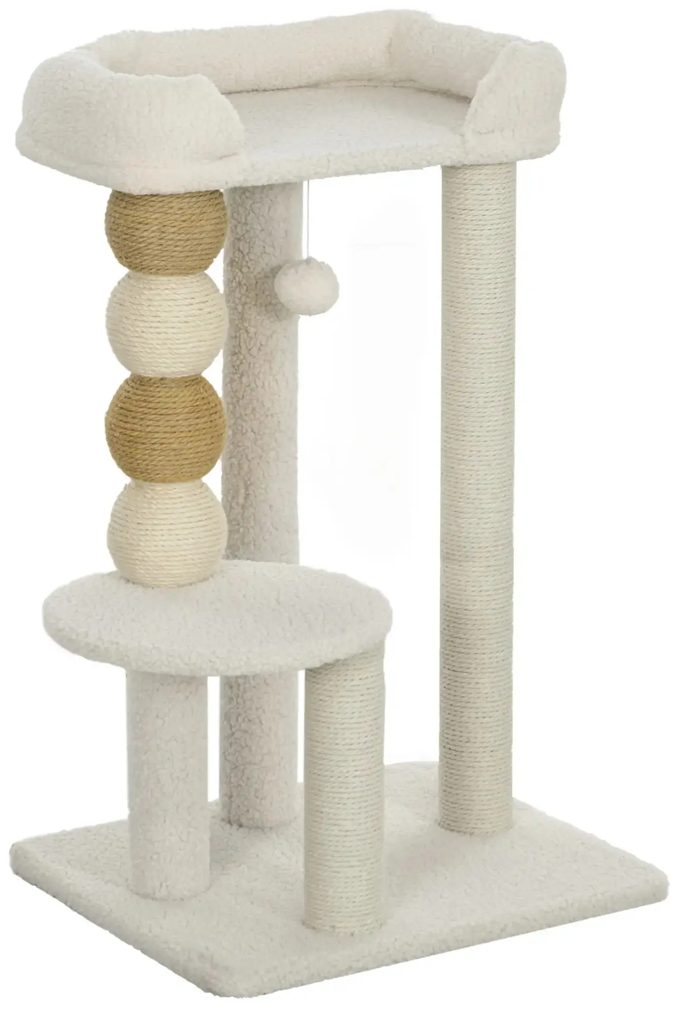 Игровой комплекс для кошек PawHut D30-824V00BG (Beige) - 2