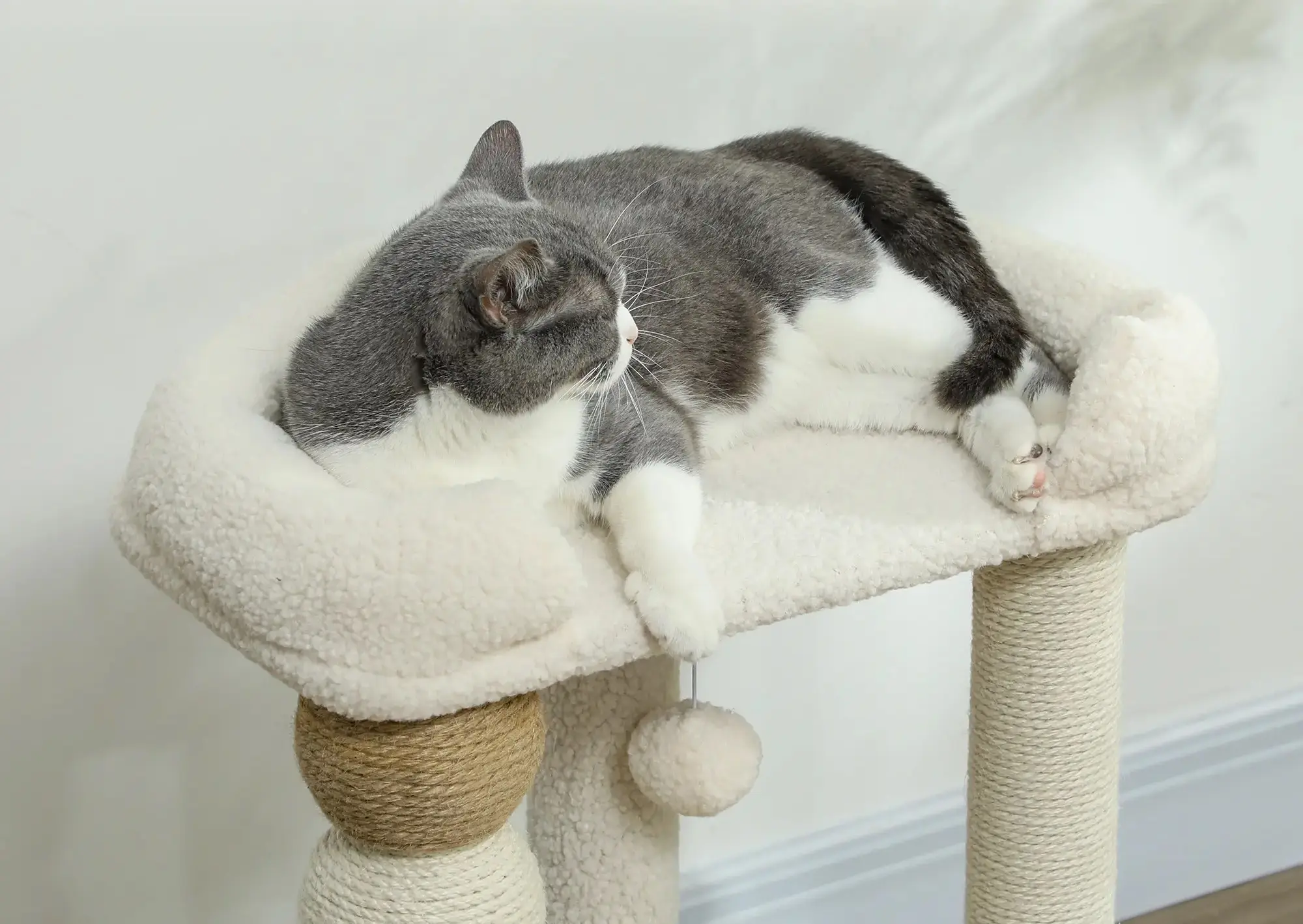 Игровой комплекс для кошек PawHut D30-824V00BG (Beige) - 7