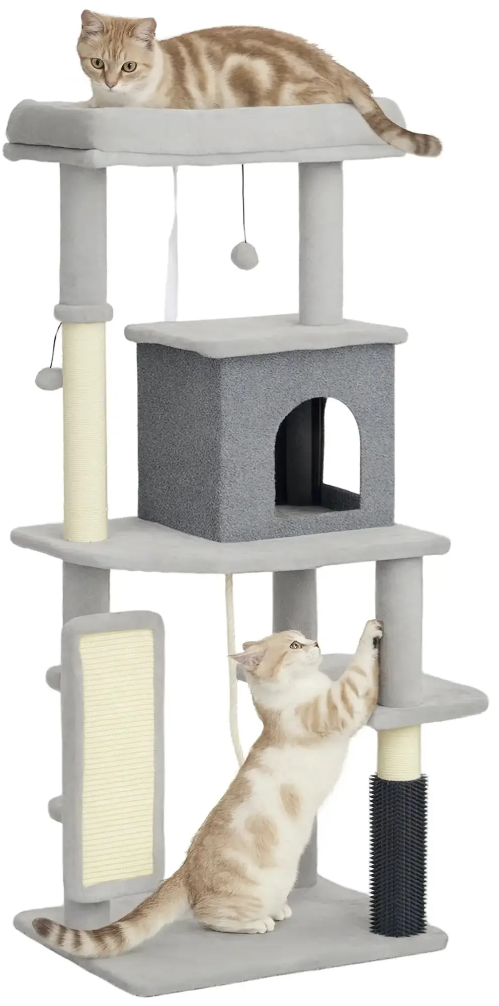 Ansamblu de joaca pentru pisici PawHut D30-842V01LG (Light Grey)