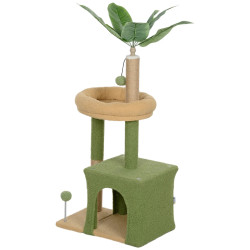 Ansamblu de joaca pentru pisici PawHut D30-846V00GN (Green/Brown) Thumb