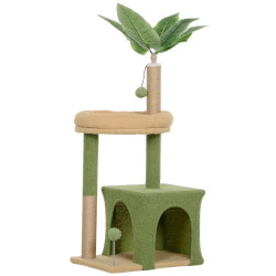 Ansamblu de joaca pentru pisici PawHut D30-846V00GN (Green/Brown) Thumb