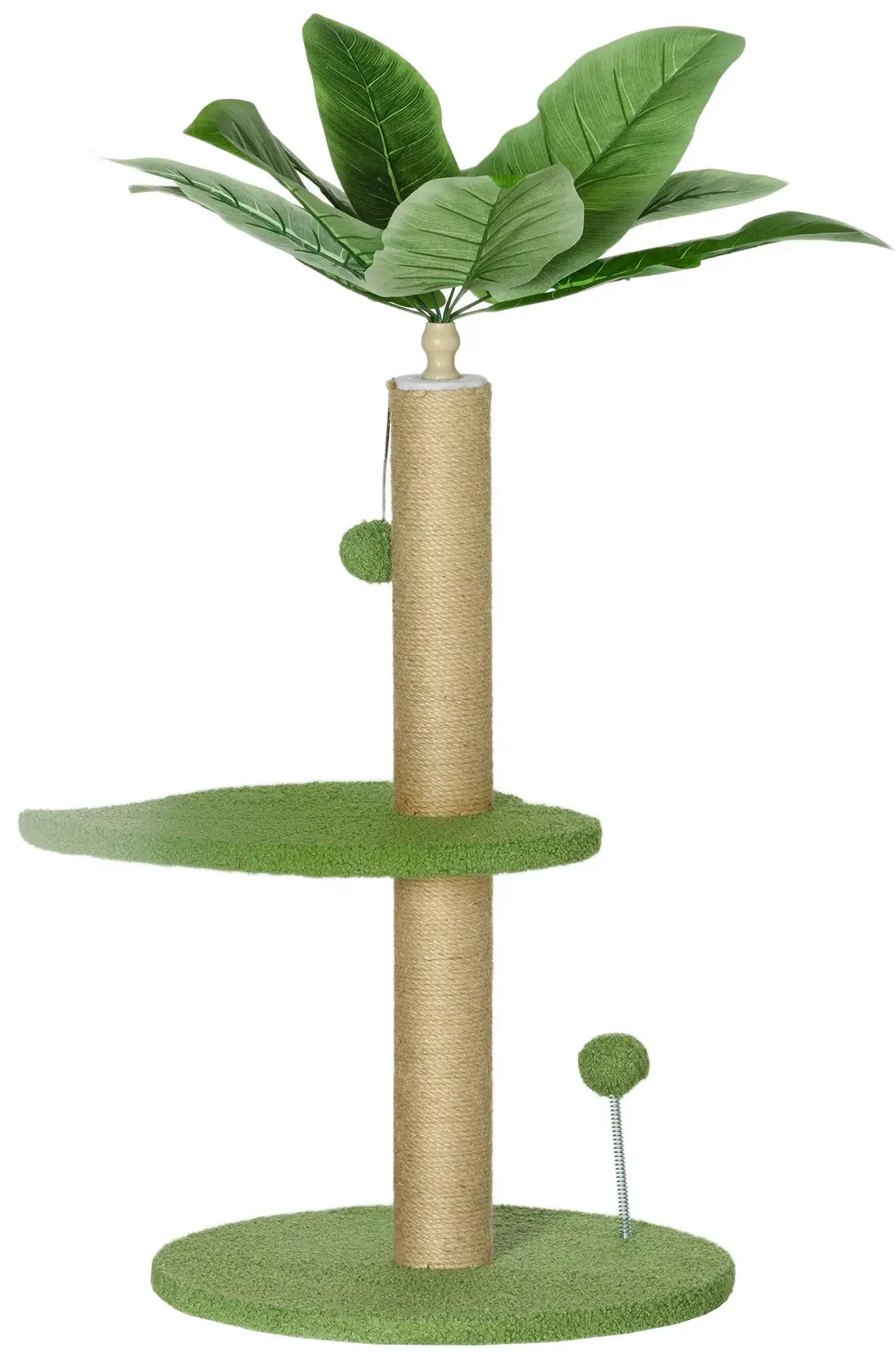 Ansamblu de joaca pentru pisici PawHut D30-848V00GN (Green) - 2