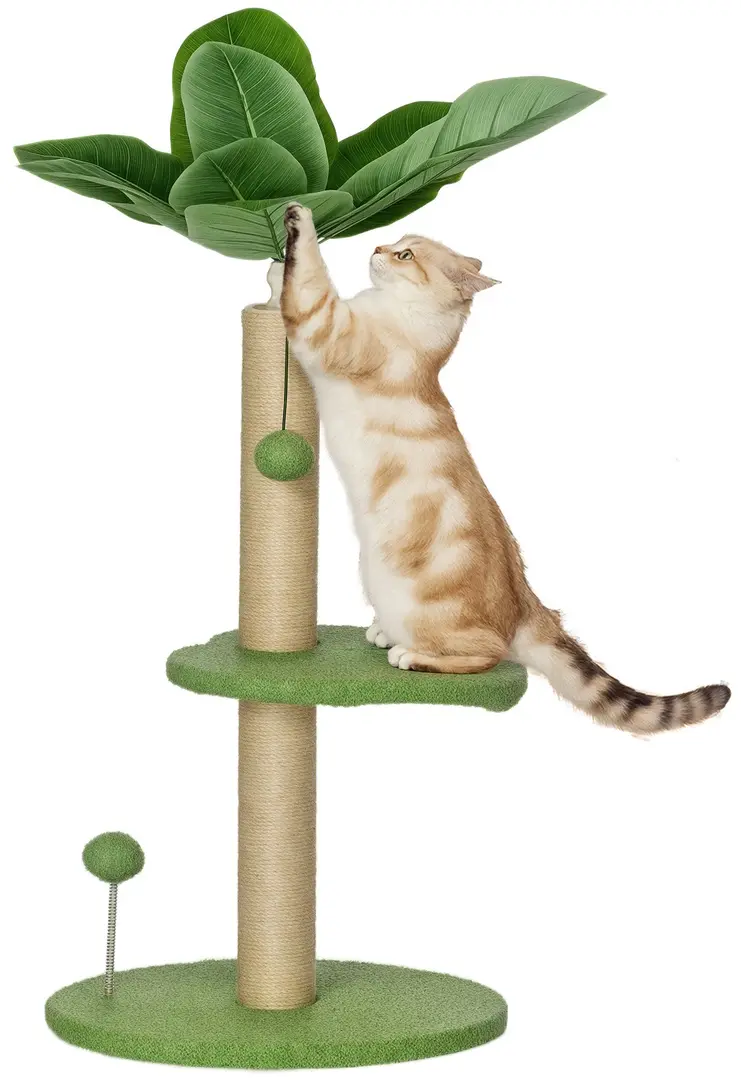 Ansamblu de joaca pentru pisici PawHut D30-848V00GN (Green)