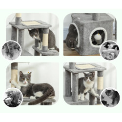 Игровой комплекс для кошек PawHut D30-901V00GY (Grey) Thumb
