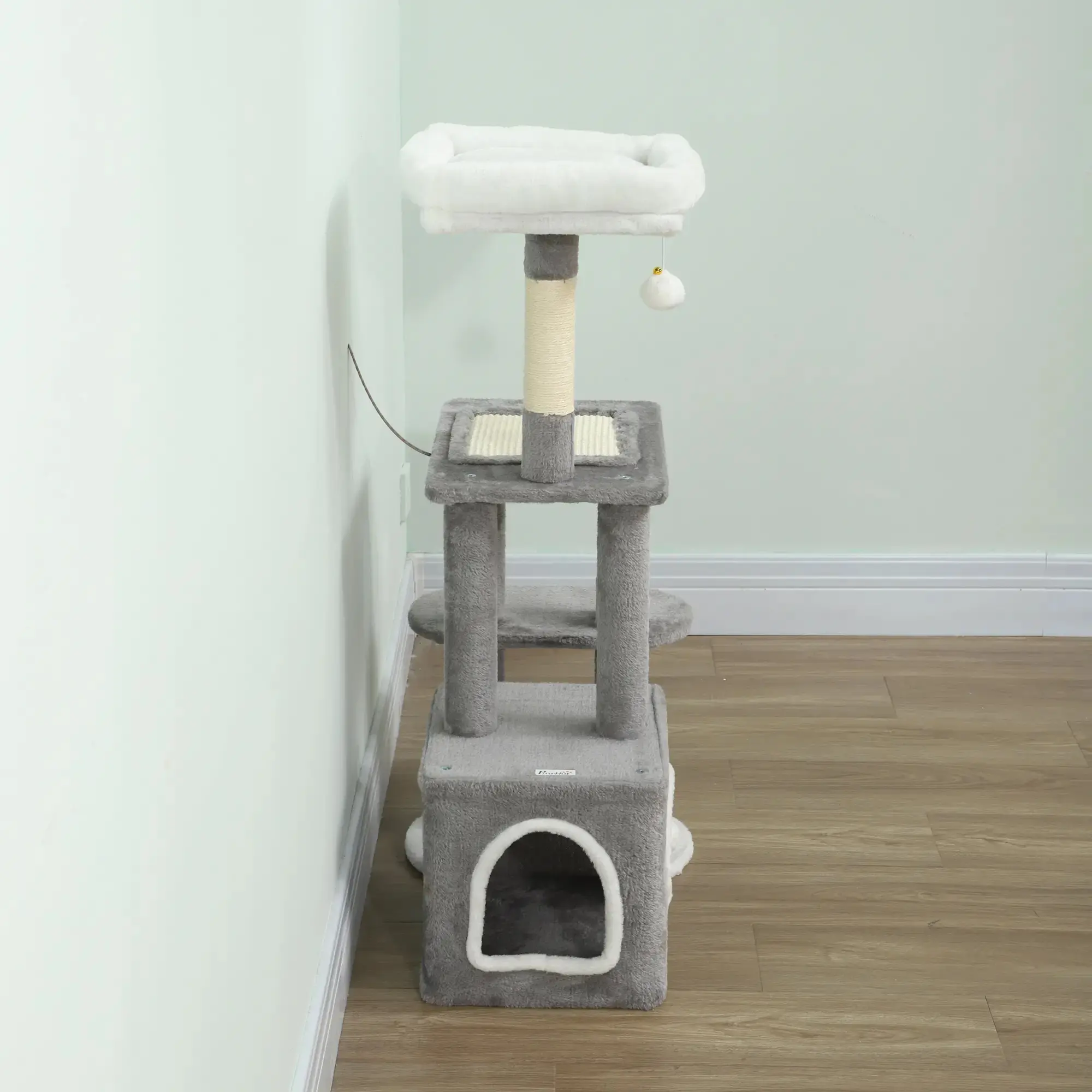 Игровой комплекс для кошек PawHut D30-901V00GY (Grey) - 5