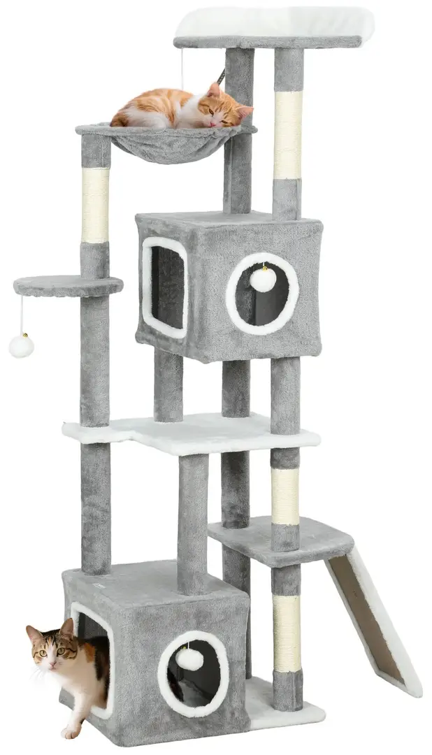Ansamblu de joaca pentru pisici PawHut D30-906V00GY (Grey)