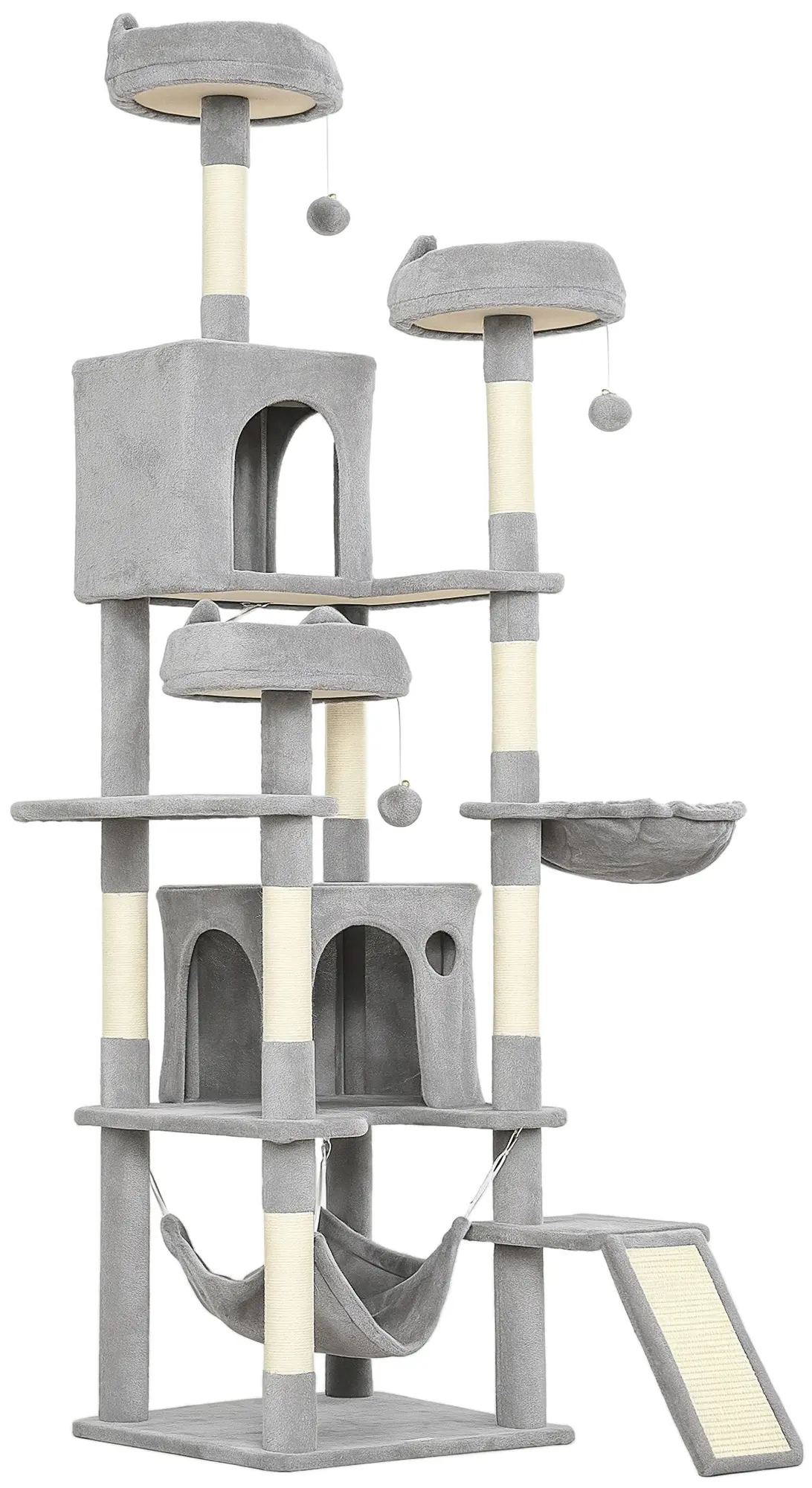 Ansamblu de joaca pentru pisici PawHut D30-907V00LG (Light Grey) - 2