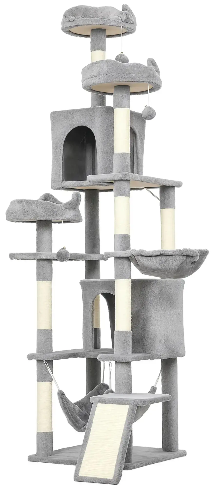 Ansamblu de joaca pentru pisici PawHut D30-907V00LG (Light Grey) - 3