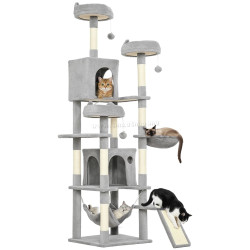 Ansamblu de joaca pentru pisici PawHut D30-907V00LG (Light Grey)