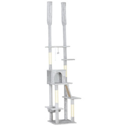 Игровой комплекс для кошек PawHut D30-911V00LG (Light Grey) Thumb