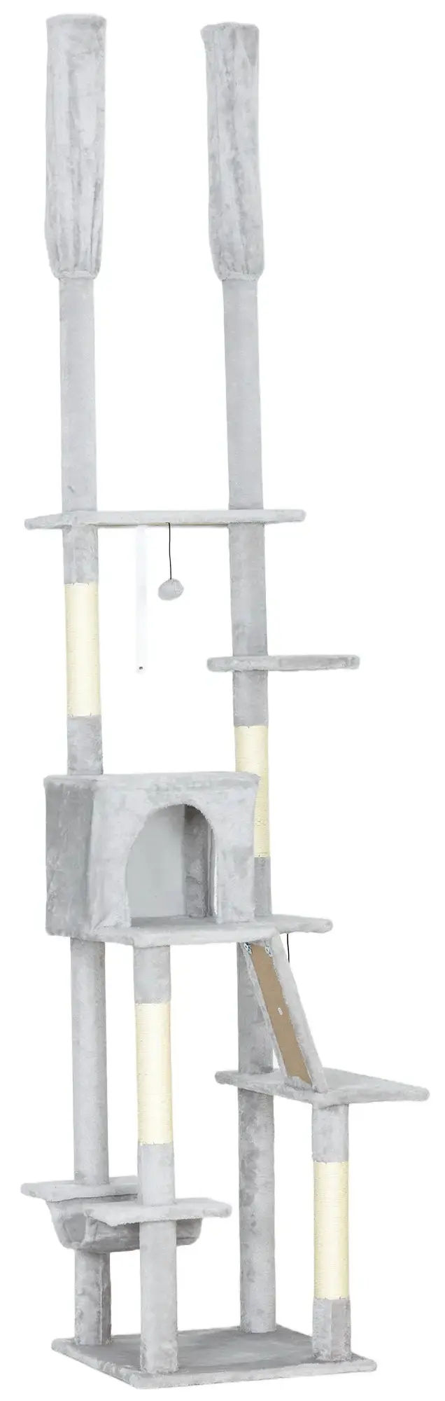 Игровой комплекс для кошек PawHut D30-911V00LG (Light Grey) - 3