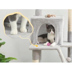 Игровой комплекс для кошек PawHut D30-911V00LG (Light Grey) Thumb