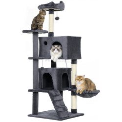 Ansamblu de joaca pentru pisici PawHut D30-920V00CG (Dark Grey)
