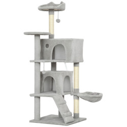 Ansamblu de joaca pentru pisici PawHut D30-920V00LG (Light Grey) Thumb