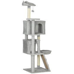 Ansamblu de joaca pentru pisici PawHut D30-920V01LG (Light Grey) Thumb