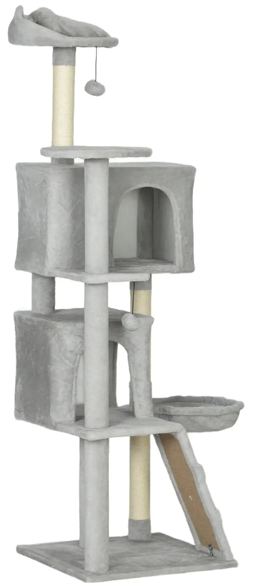 Ansamblu de joaca pentru pisici PawHut D30-920V01LG (Light Grey) - 2