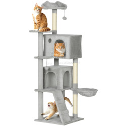 Ansamblu de joaca pentru pisici PawHut D30-920V01LG (Light Grey)