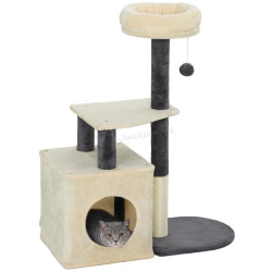 Игровой комплекс для кошек PawHut D30-923V00CW (Cream White/Dark Grey)