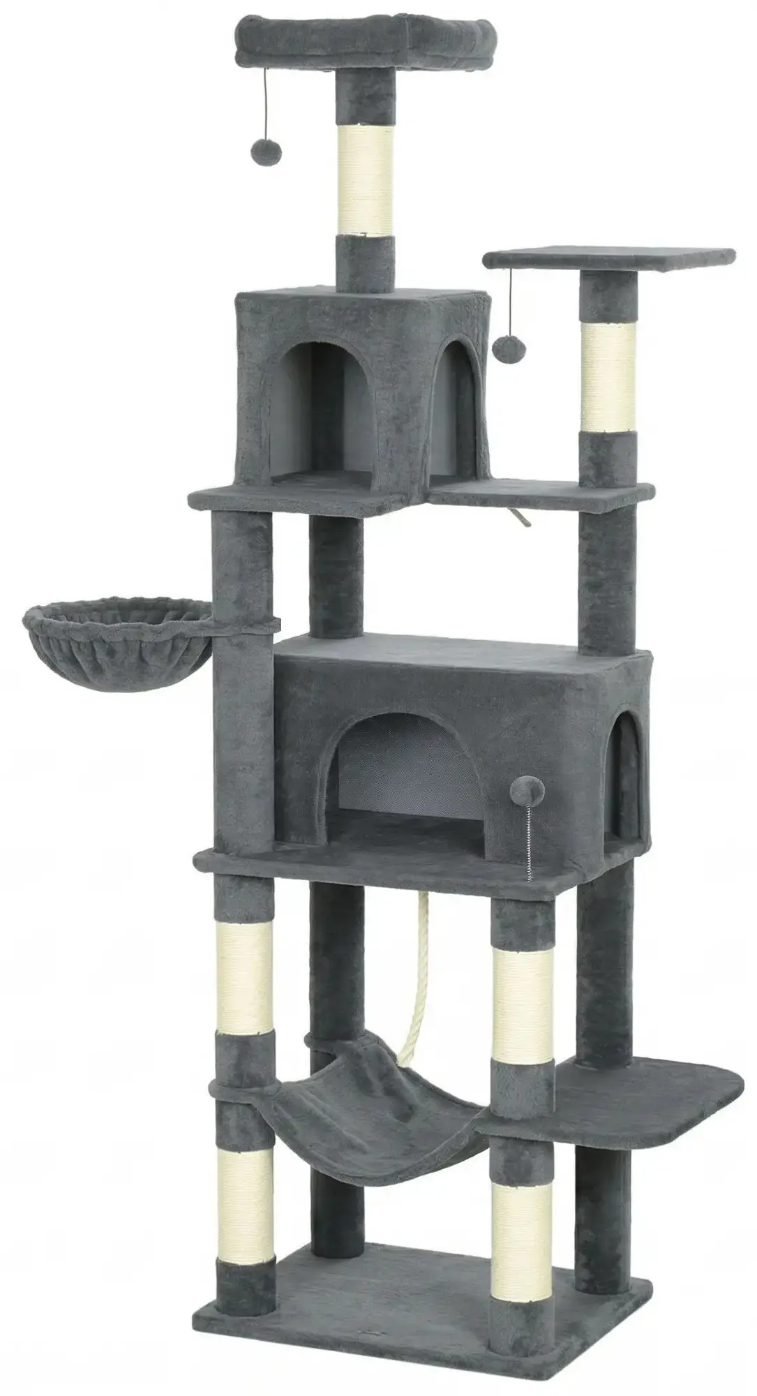 Игровой комплекс для кошек PawHut D30-932V00CG (Dark Grey) - 2