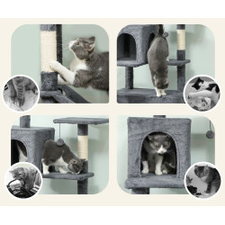 Игровой комплекс для кошек PawHut D30-932V00CG (Dark Grey) Thumb