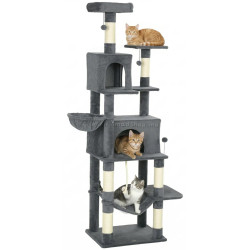 Ansamblu de joaca pentru pisici PawHut D30-932V00CG (Dark Grey)
