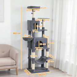 Игровой комплекс для кошек PawHut D30-932V00CG (Dark Grey) Thumb
