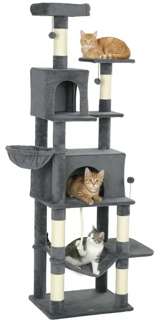 Игровой комплекс для кошек PawHut D30-932V00CG (Dark Grey)
