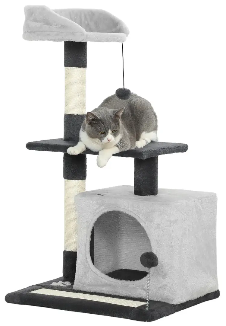 Игровой комплекс для кошек PawHut D30-935V00LG (Light Grey|Black)