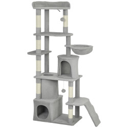 Ansamblu de joaca pentru pisici PawHut D30-951V00LG (Light Grey) Thumb