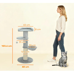 Игровой комплекс для кошек PawHut D30-957V00LG (Light Grey) Thumb
