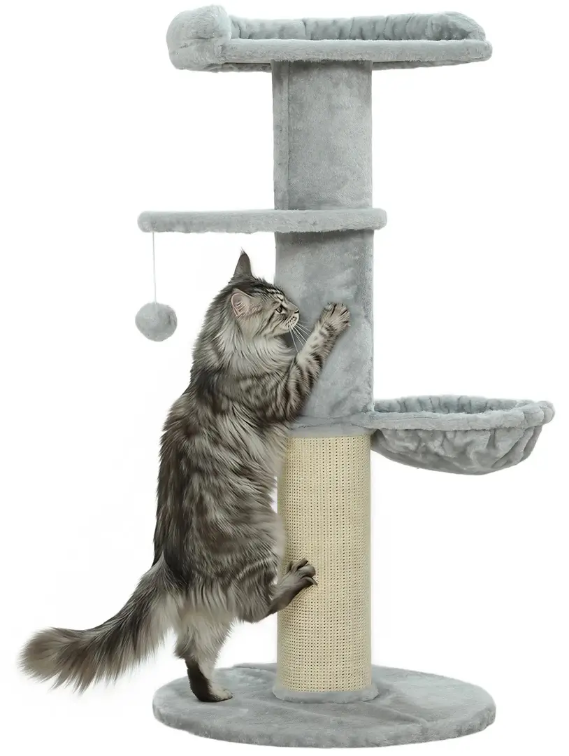 Игровой комплекс для кошек PawHut D30-957V00LG (Light Grey)