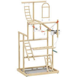 Ansamblu de joaca pentru papagali PawHut D10-108V00ND (Wood)