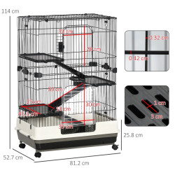 Клетка для грызунов PawHut D51-095 (Black) Thumb