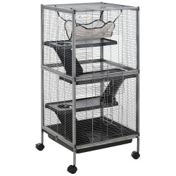 Клетка для грызунов PawHut D51-153 (Grey/Black)