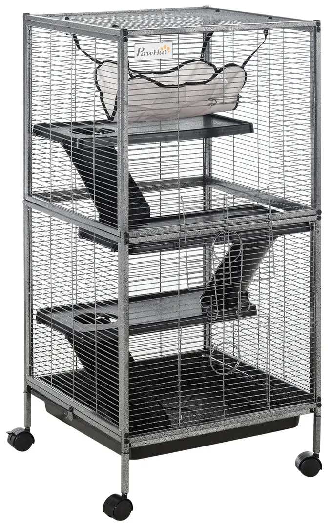 Cusca pentru rozatoare PawHut D51-153 (Grey/Black)