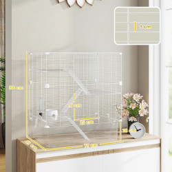 Клетка для грызунов PawHut D51-490V00WT (White) Thumb