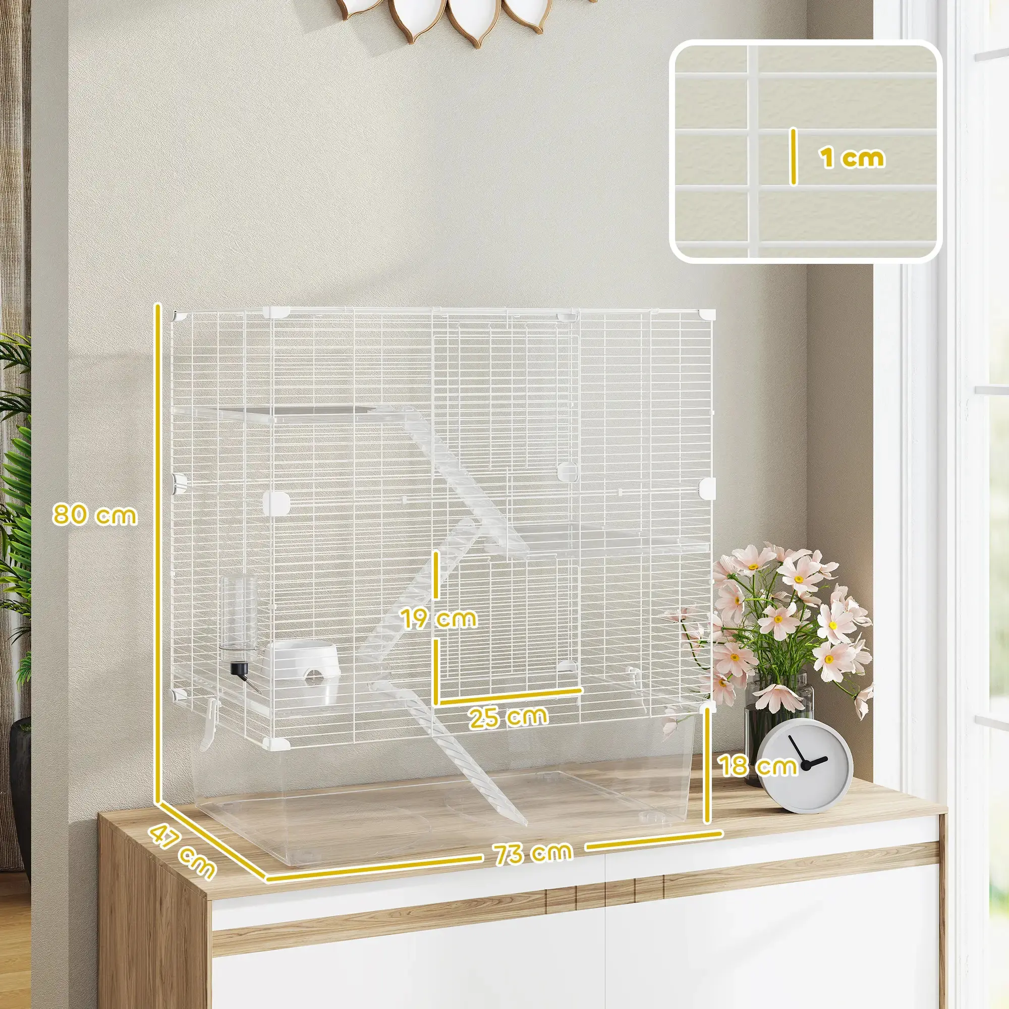 Клетка для грызунов PawHut D51-490V00WT (White) - 4