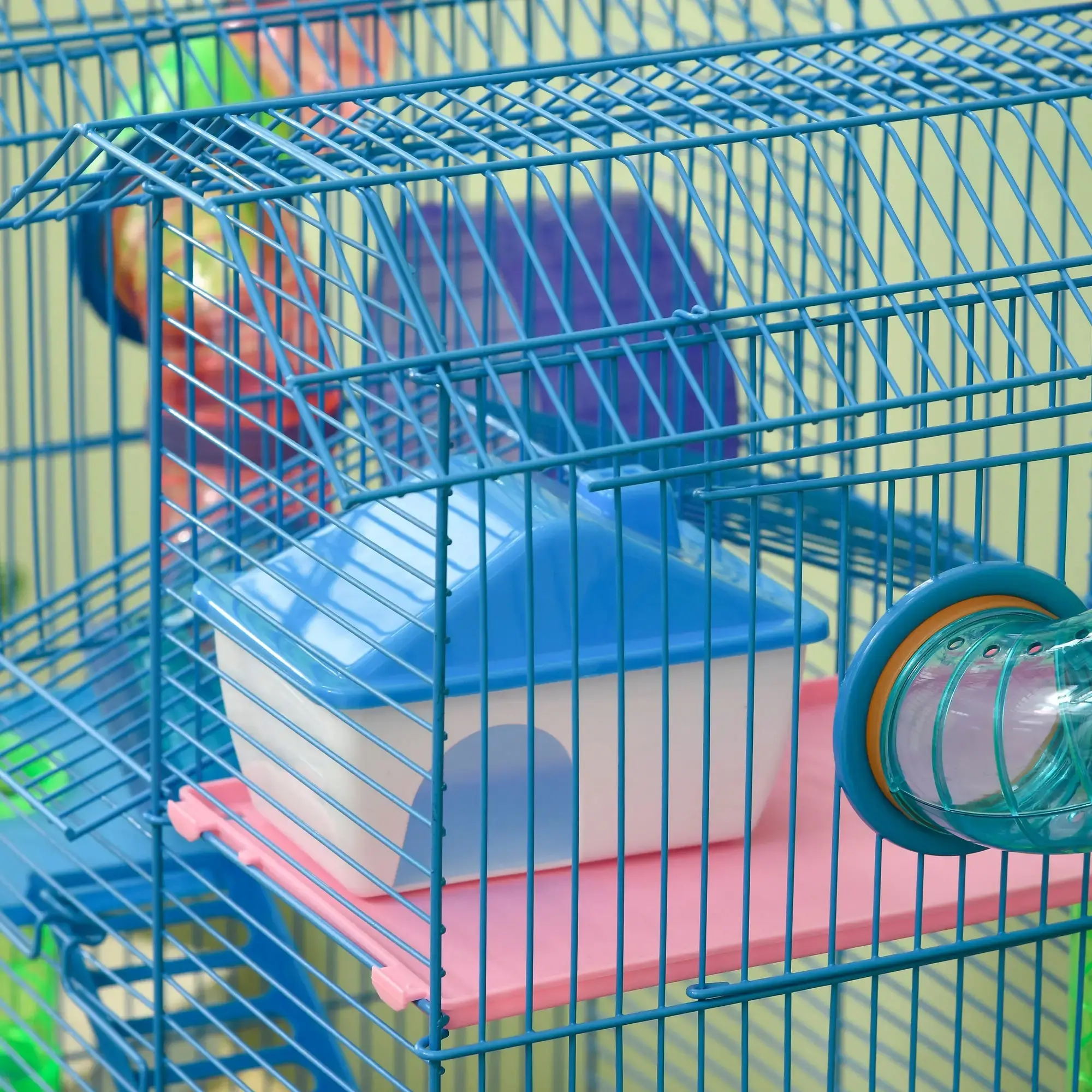 Cusca pentru hamsteri PawHut D51-162 (Blue) - 4