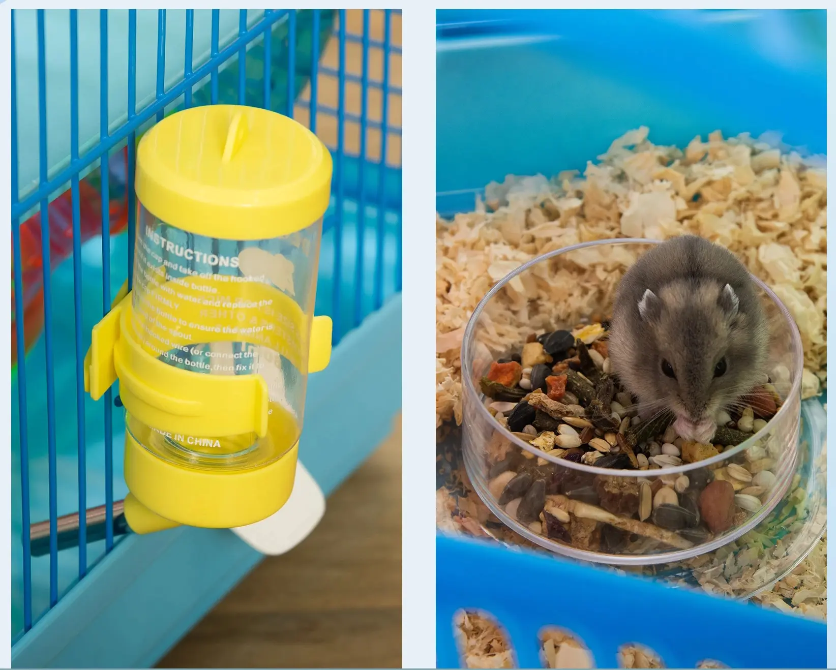 Cusca pentru hamsteri PawHut D51-162 (Blue) - 5