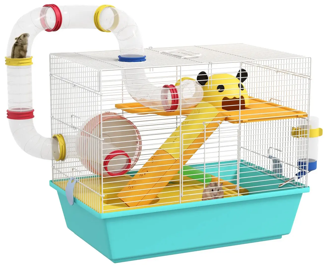 Cusca pentru hamsteri PawHut D51-419V00LB (Light Blue/White)