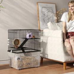 Клетка для хомяков PawHut D51-474V00BK (Black) Thumb