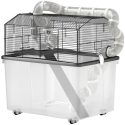 Cusca pentru hamsteri PawHut D51-475V00BK (Black) Thumb