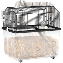 Cusca pentru hamsteri PawHut D51-475V00BK (Black)