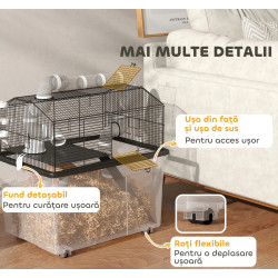 Cusca pentru hamsteri PawHut D51-475V00BK (Black) Thumb